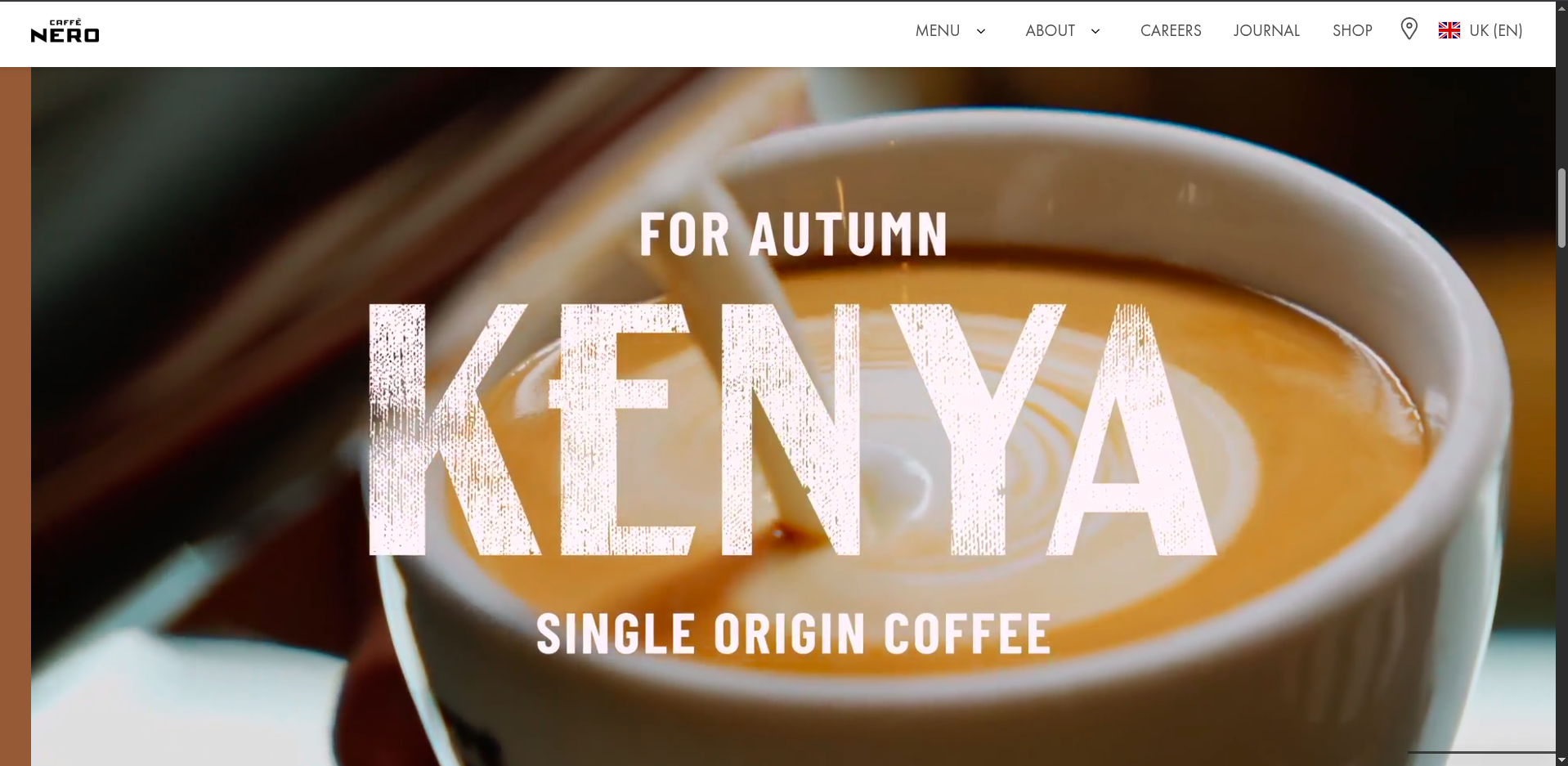 Cafe Nero mobile app